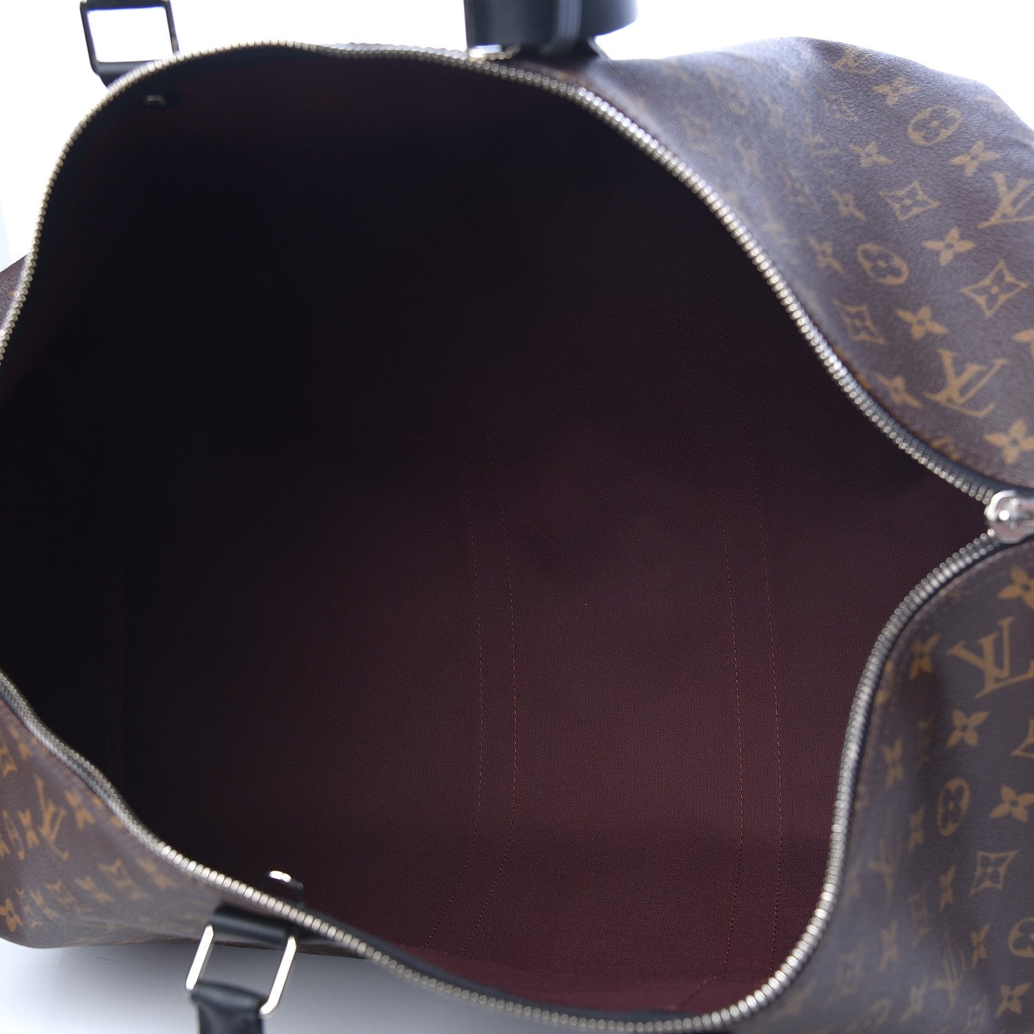 Louis Vuitton Monogram Macassar Keepall Bandouliere 55 7 of 11