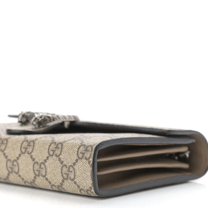 Gucci GG Supreme Monogram Mini Dionysus Chain Wallet Beige Taupe 10 of 14