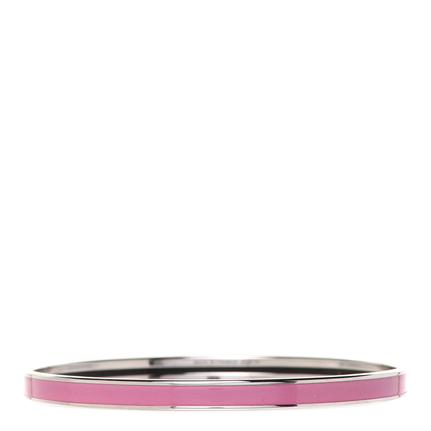 Hermes Enamel Printed Extra Narrow Printed Bracelet 70 Rose Patch 3 of 3