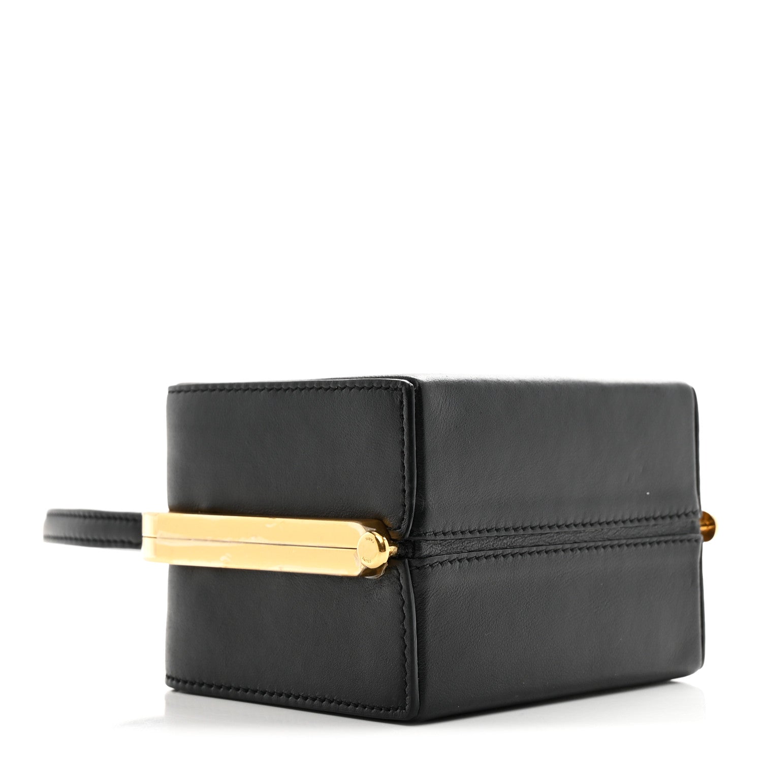 Celine Shiny Calfskin Lana Triomphe Minaudiere Black 7 of 19