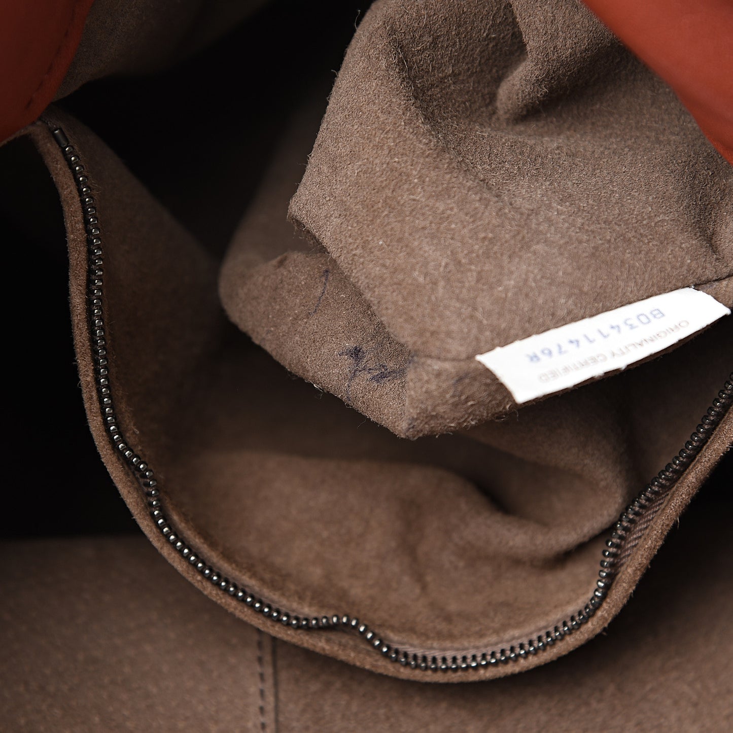 Calfskin Nappa Intrecciato Tote Brique Flamingo Truffle