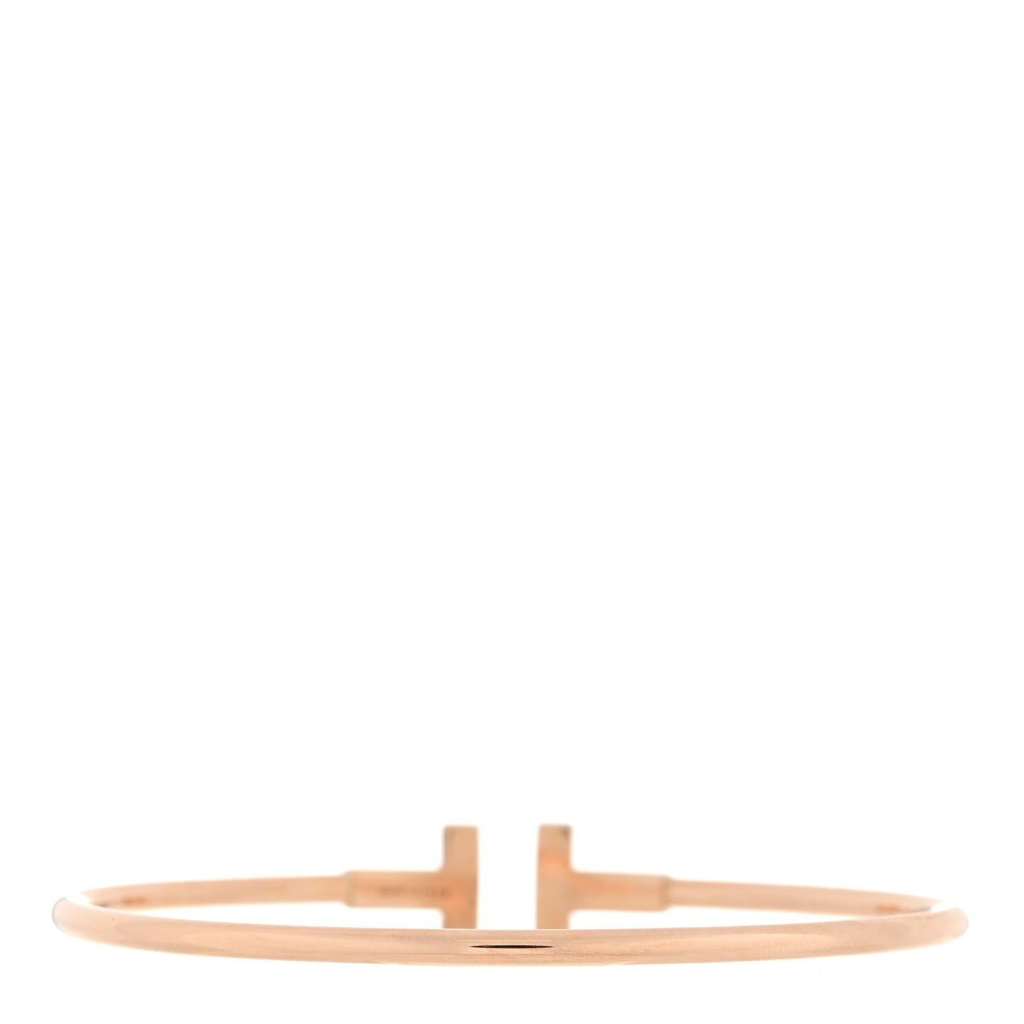 18K Rose Gold T Wire Bracelet