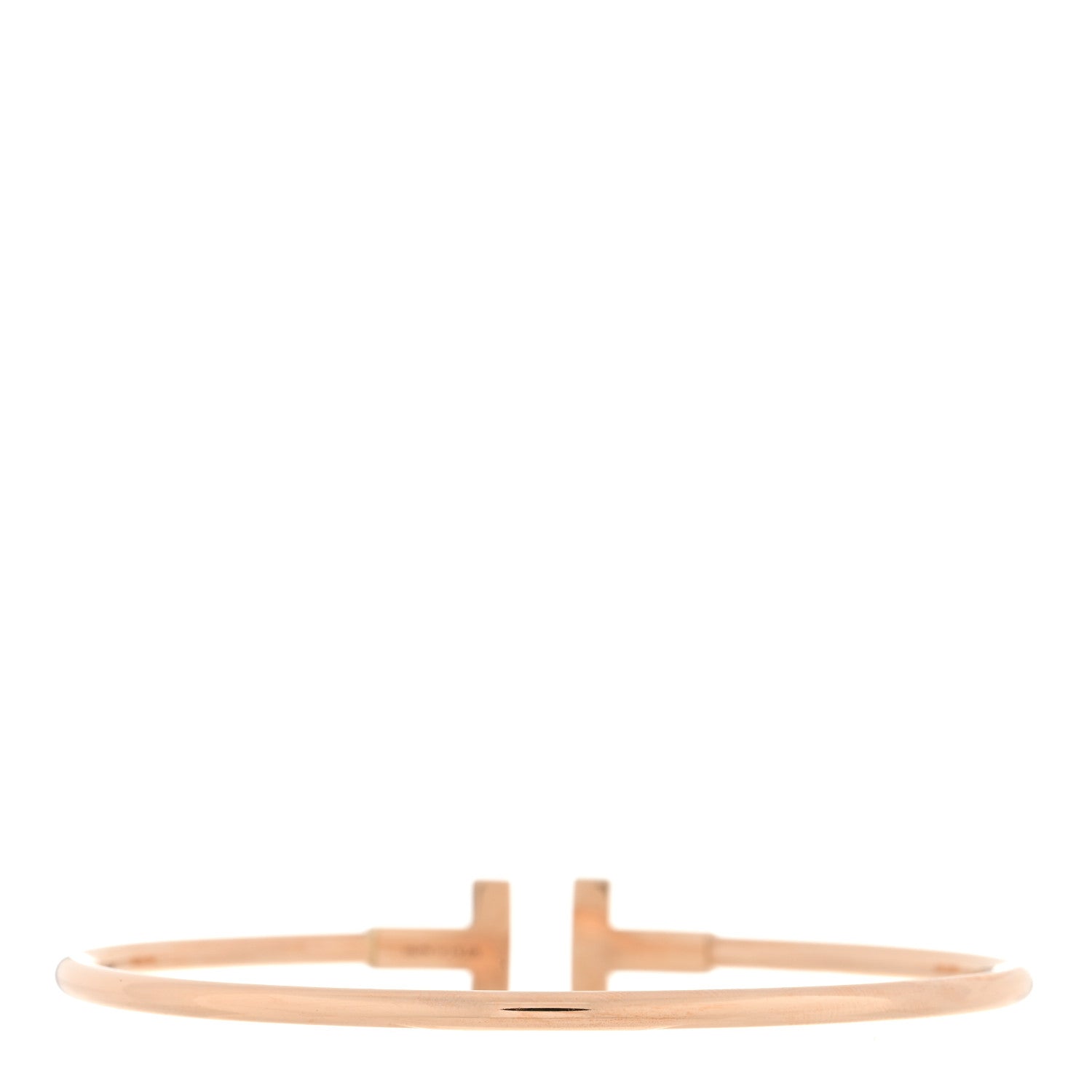 Tiffany 18K Rose Gold T Wire Bracelet 3 of 4