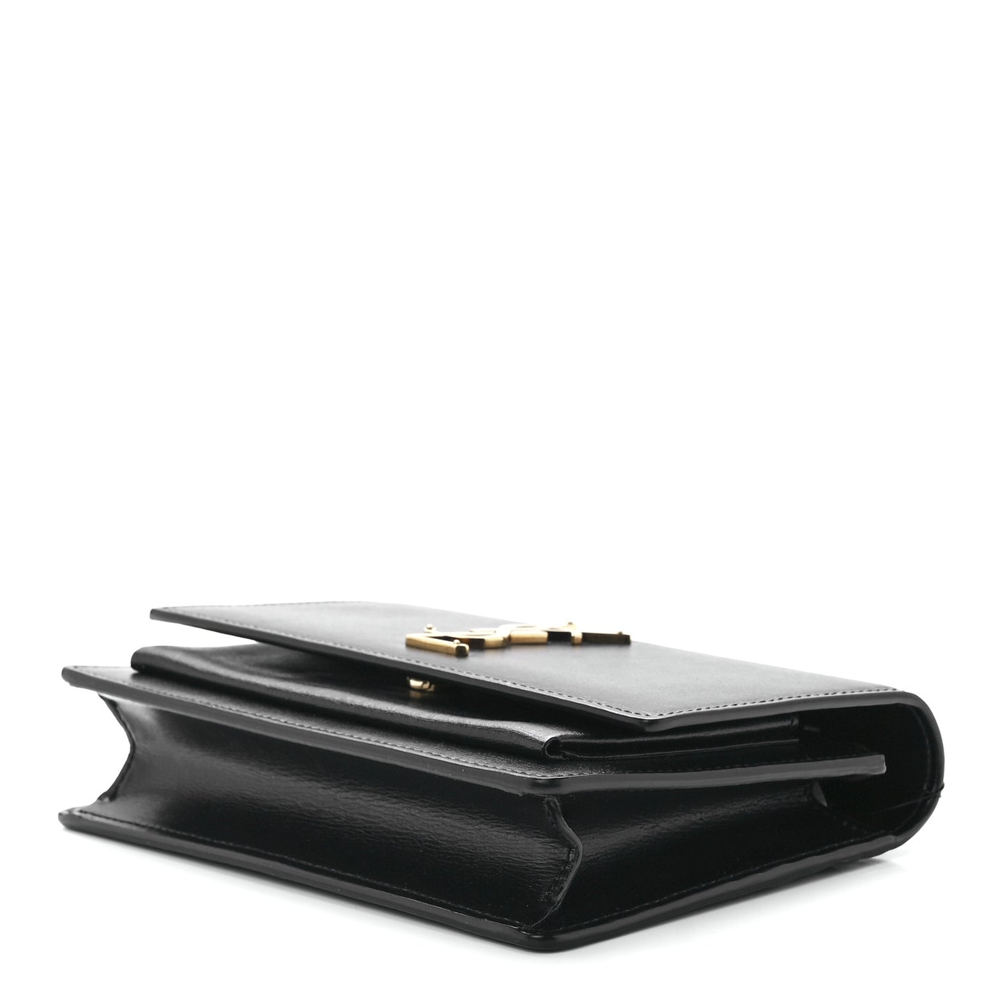Calfskin Monogram Sunset Chain Wallet Black