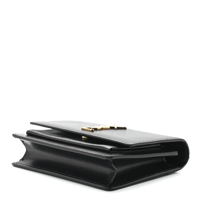 Saint Laurent Calfskin Monogram Sunset Chain Wallet Black 9 of 11