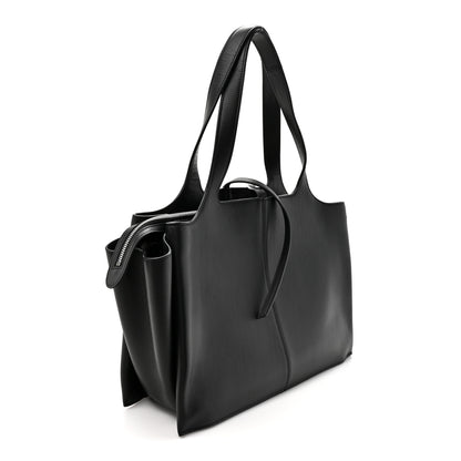 Celine Supple Natural Calfskin Medium Tri-Fold Bag Black 3 of 14