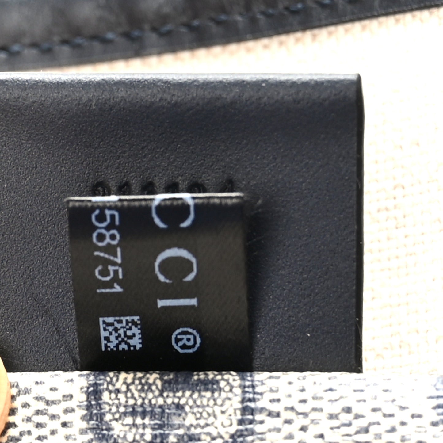 GG Plus Monogram Medium Signature Web Loop Tote Navy