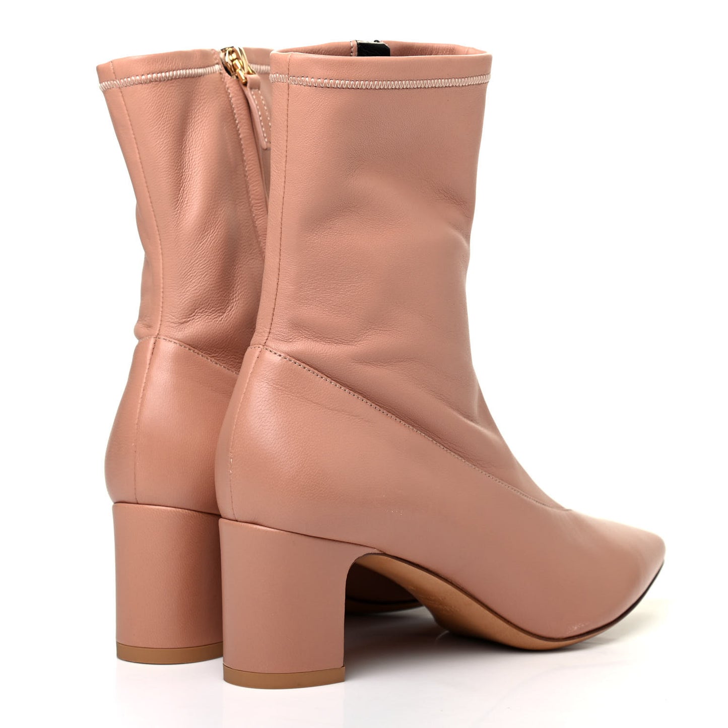 Calfskin Ankle Boots 36.5 Skin Sorbet