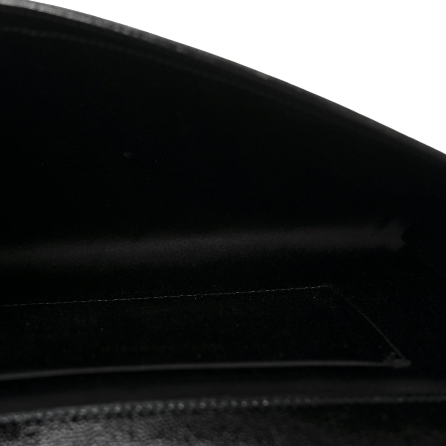Textured Patent Monogram Large Belle De Jour Clutch Black