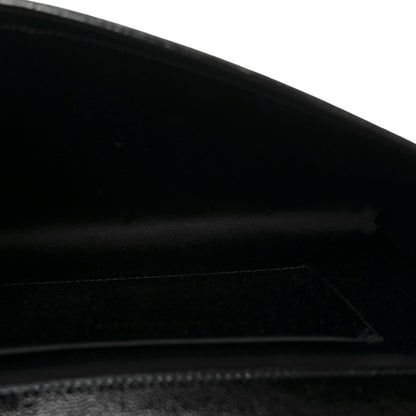 Saint Laurent Textured Patent Monogram Large Belle De Jour Clutch Black 5 of 6