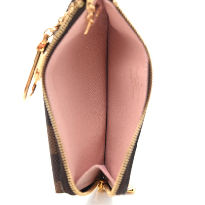 Louis Vuitton Damier Ebene Recto Verso Card Holder Rose Ballerine 5 of 8