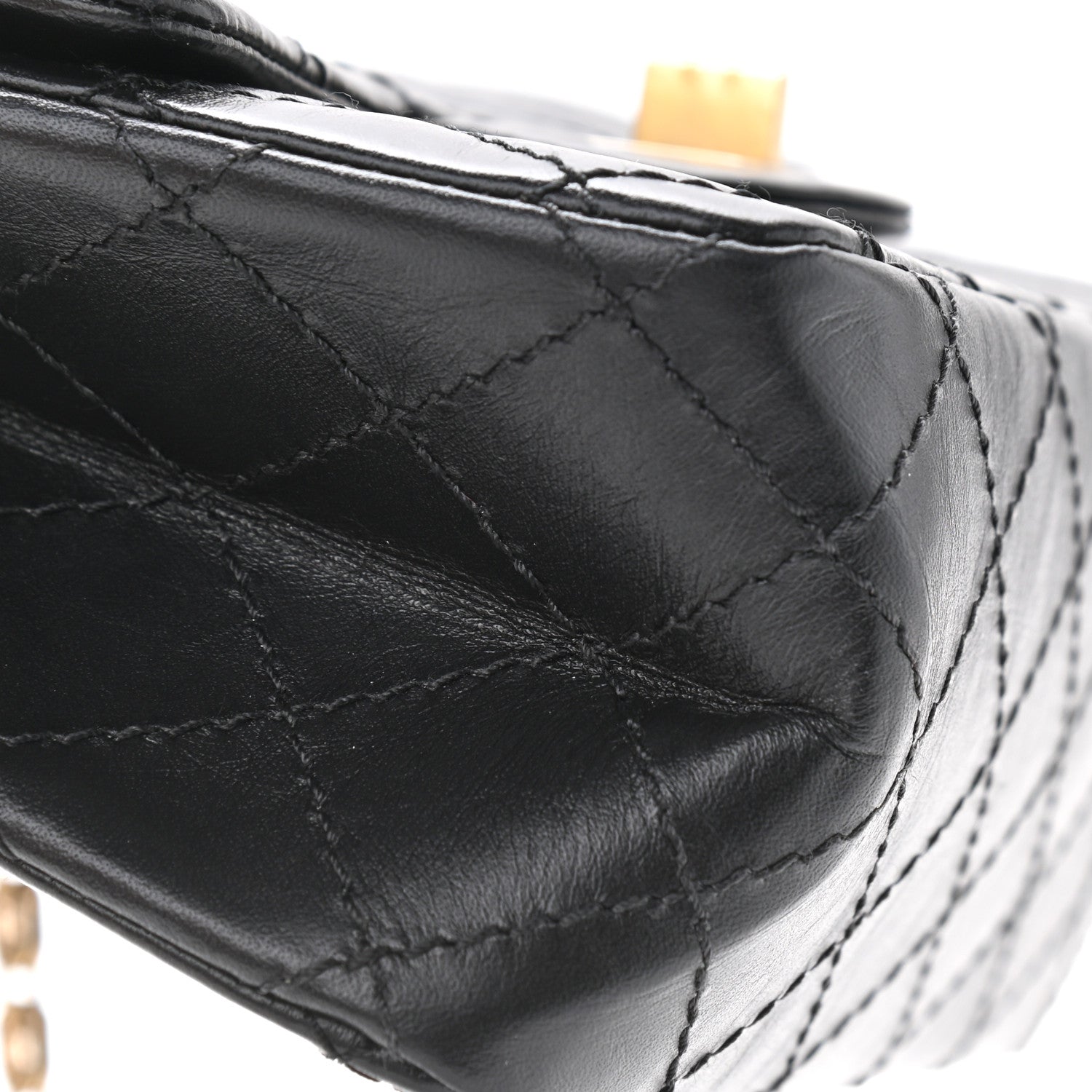 Chanel Aged Calfskin Quilted 2.55 Reissue Mini Flap Black 10 of 10