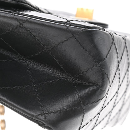 Chanel Aged Calfskin Quilted 2.55 Reissue Mini Flap Black 10 of 10