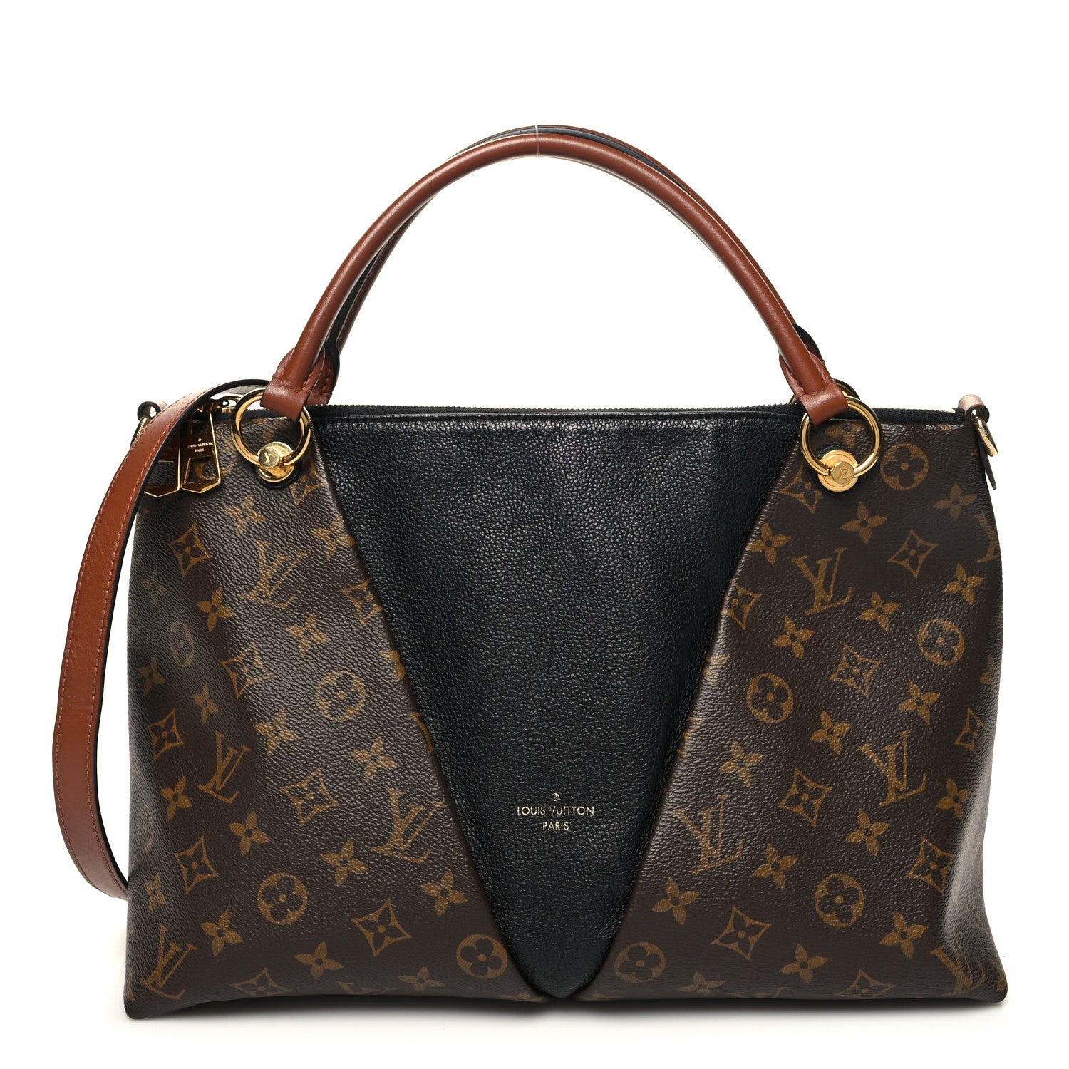 Louis Vuitton Monogram V Tote MM Black 1 of 9