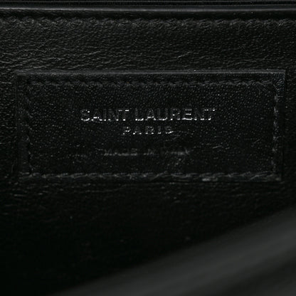 Saint Laurent Grain De Poudre Medium Classic Monogram Kate Satchel Black 7 of 14