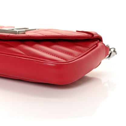 Louis Vuitton Calfskin New Wave Chain Pochette Scarlet 8 of 8