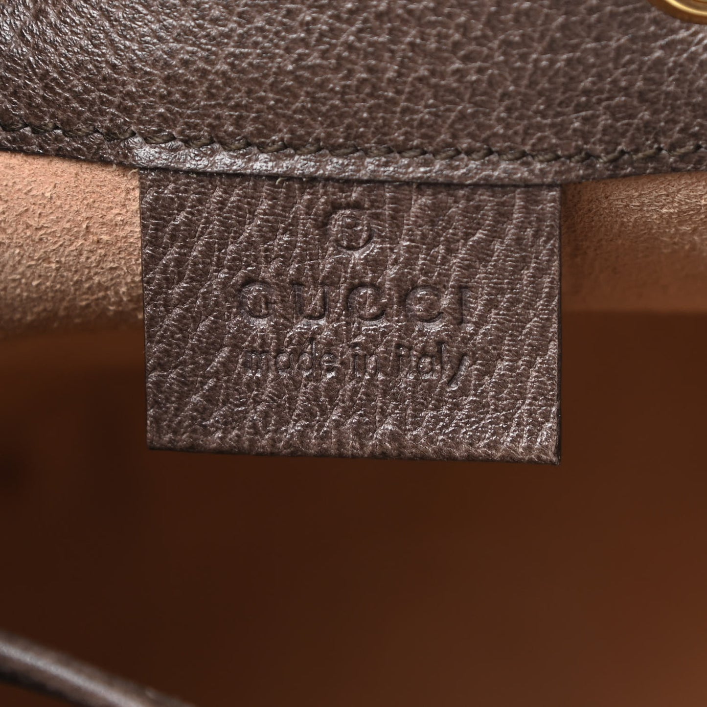 GG Supreme Monogram Web Mini Ophidia Bucket Bag Brown