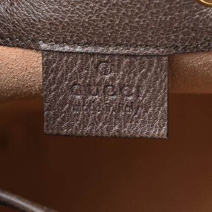 Gucci GG Supreme Monogram Web Mini Ophidia Bucket Bag Brown 6 of 12