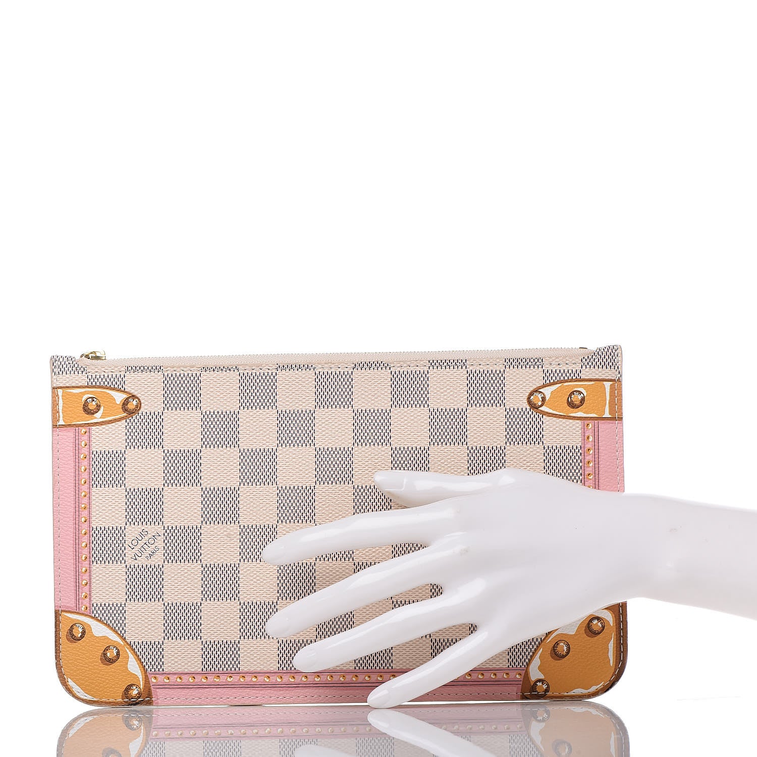 Louis Vuitton Damier Azur Summer Trunks MM GM Pochette 2 of 8