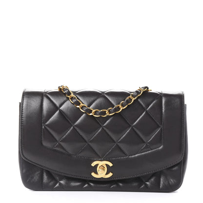 Chanel Lambskin Quilted Small Single Flap Black 1 of 9
