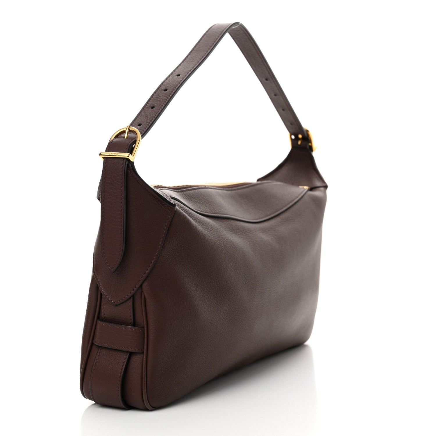 Celine Supple Calfskin Medium Romy Shoulder Bag Hickory 3 of 10
