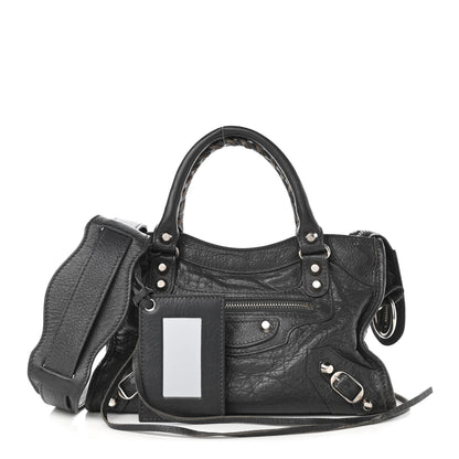 Balenciaga Agneau Classic Silver Hardware Mini City Gris Fossile 1 of 11