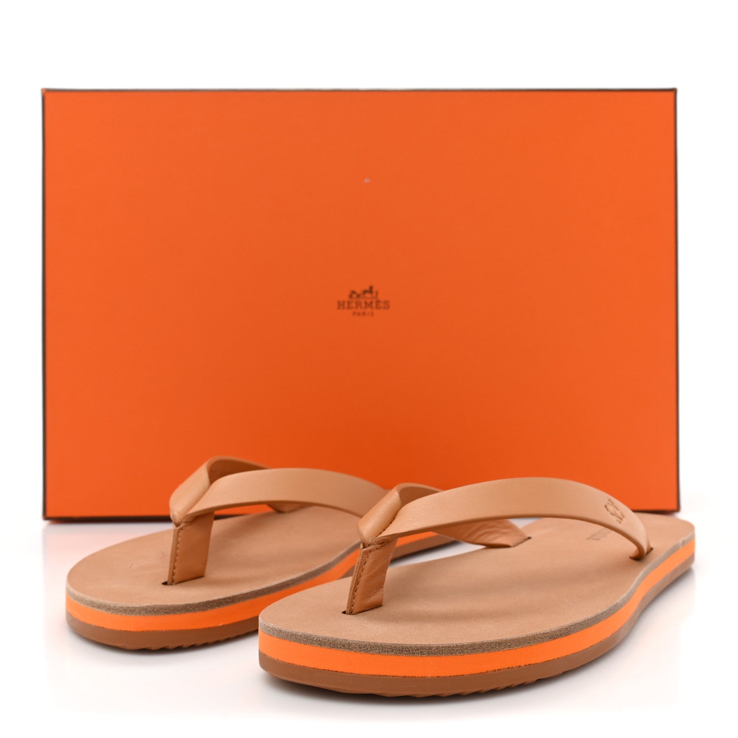 Hermes Calfskin Summer Thong Sandals 35 Naturel 11 of 11