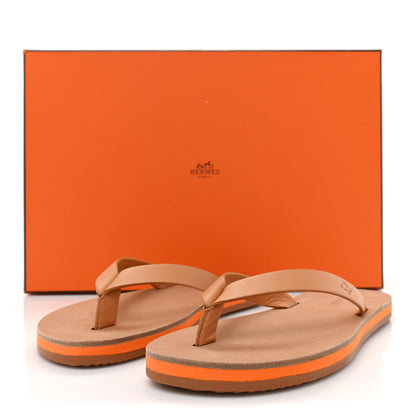 Hermes Calfskin Summer Thong Sandals 35 Naturel 11 of 11
