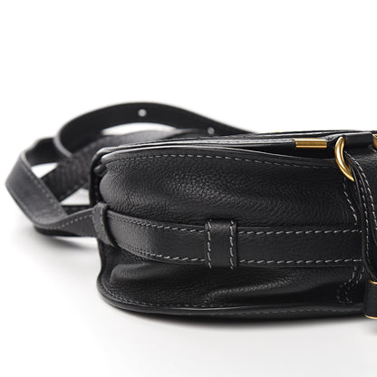 Chloe Calfskin Mini Marcie Round Crossbody Bag Black 6 of 8