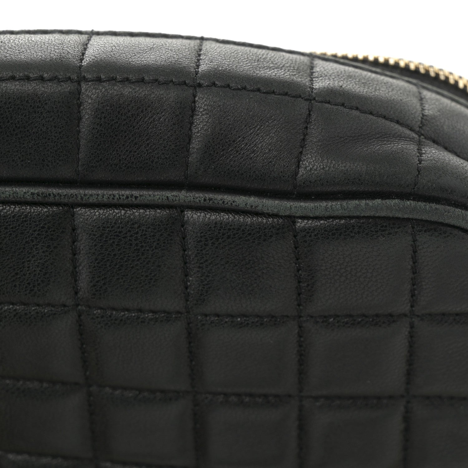 Saint Laurent Lambskin Carre Quilted Cassandre Mini Camera Bag Black 11 of 14