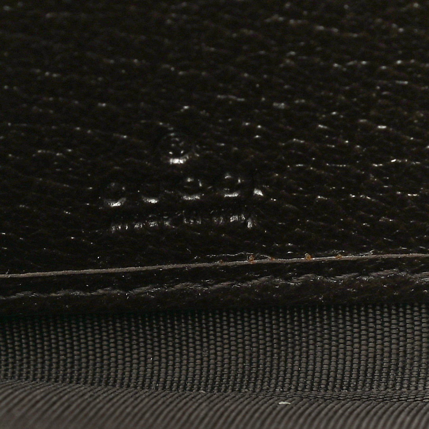 Dollar Calfskin Boar Effect GG Marmont Zip Around Wallet Dark Cocoa
