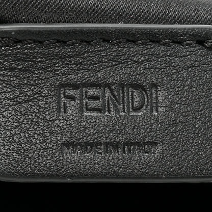 Fendi Satin Sequin Paillettes Elaphe Plexiglass Mini Baguette 1997 Black Avorio 6 of 11