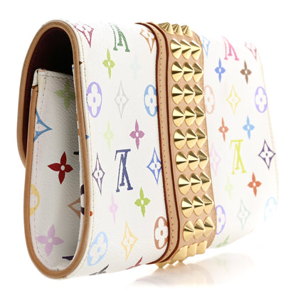 Louis Vuitton Monogram Multicolor Courtney Clutch White 3 of 10
