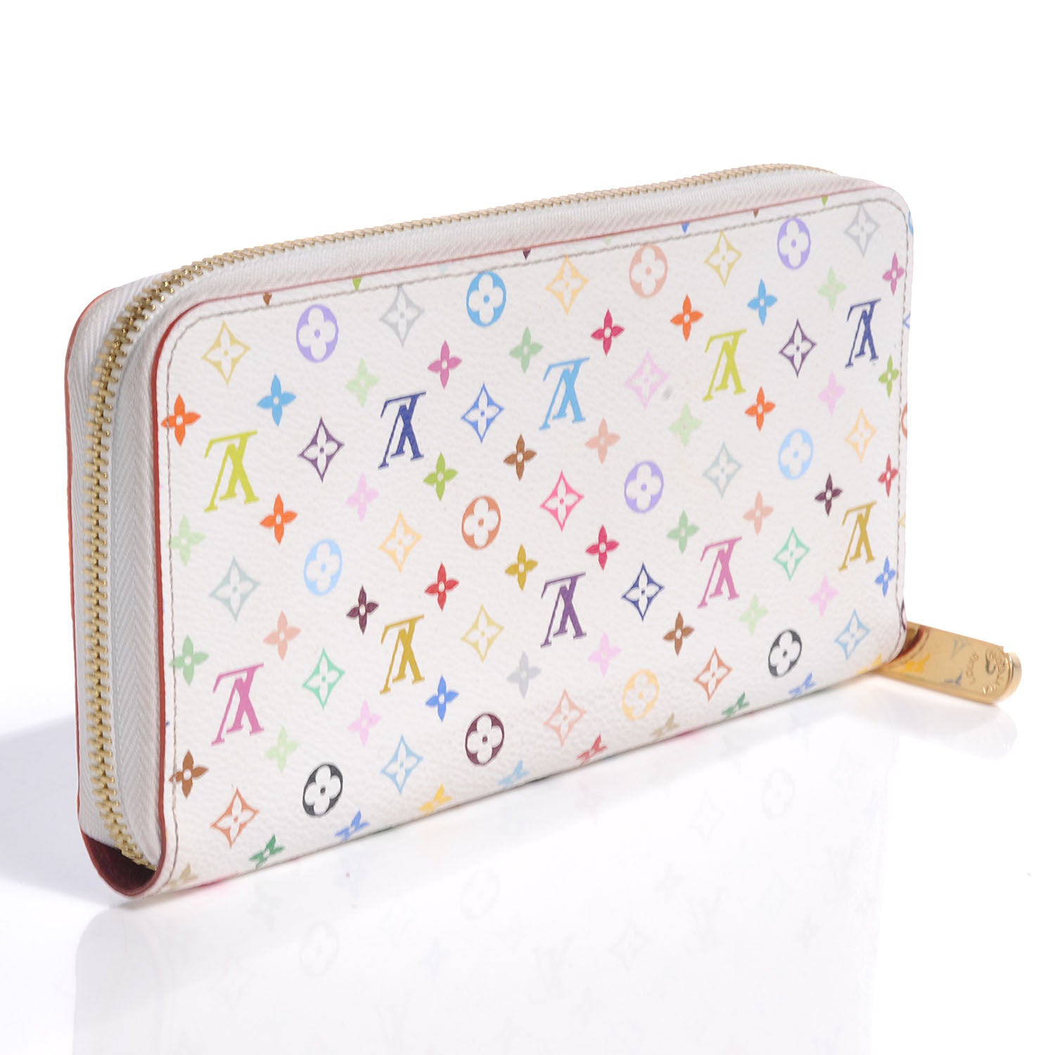 Louis Vuitton Monogram Multicolor Zippy Wallet White Eglantine 3 of 7