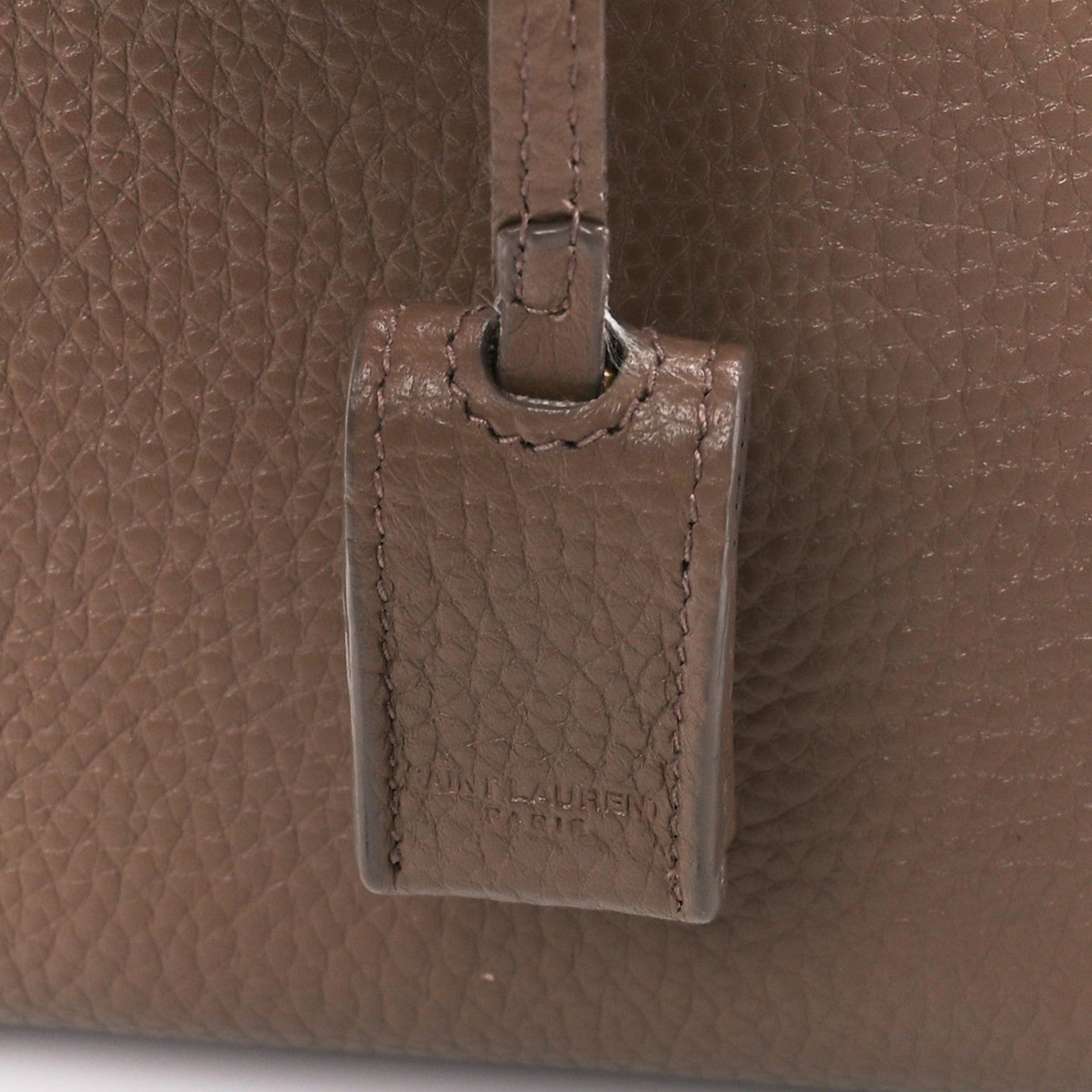 Saint Laurent Grained Calfskin Nano Sac De Jour Poudre Taupe 8 of 16