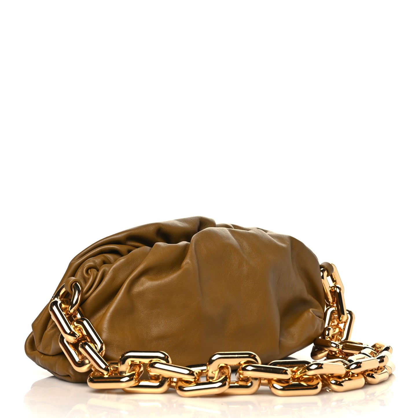 Calfskin The Pouch Chain Moutarde