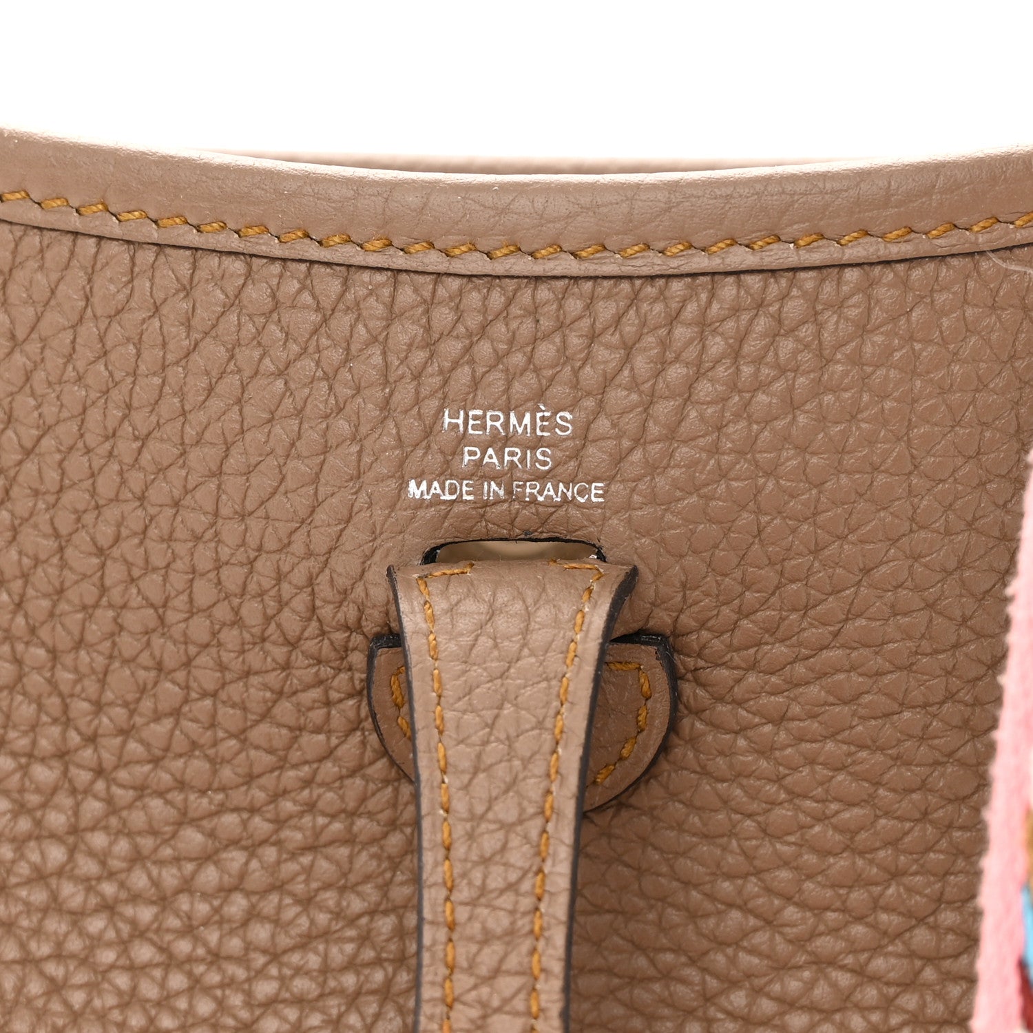 Hermes Taurillon Maurice Zigzag Evelyne TPM Beige Weimar 6 of 11