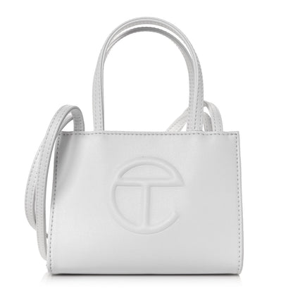 Telfar Vegan Leather Small Shopping Bag White 1 of 11