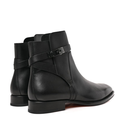 Hermes Calfskin Mens Fortune Ankle Boots 42.5 Black 4 of 7