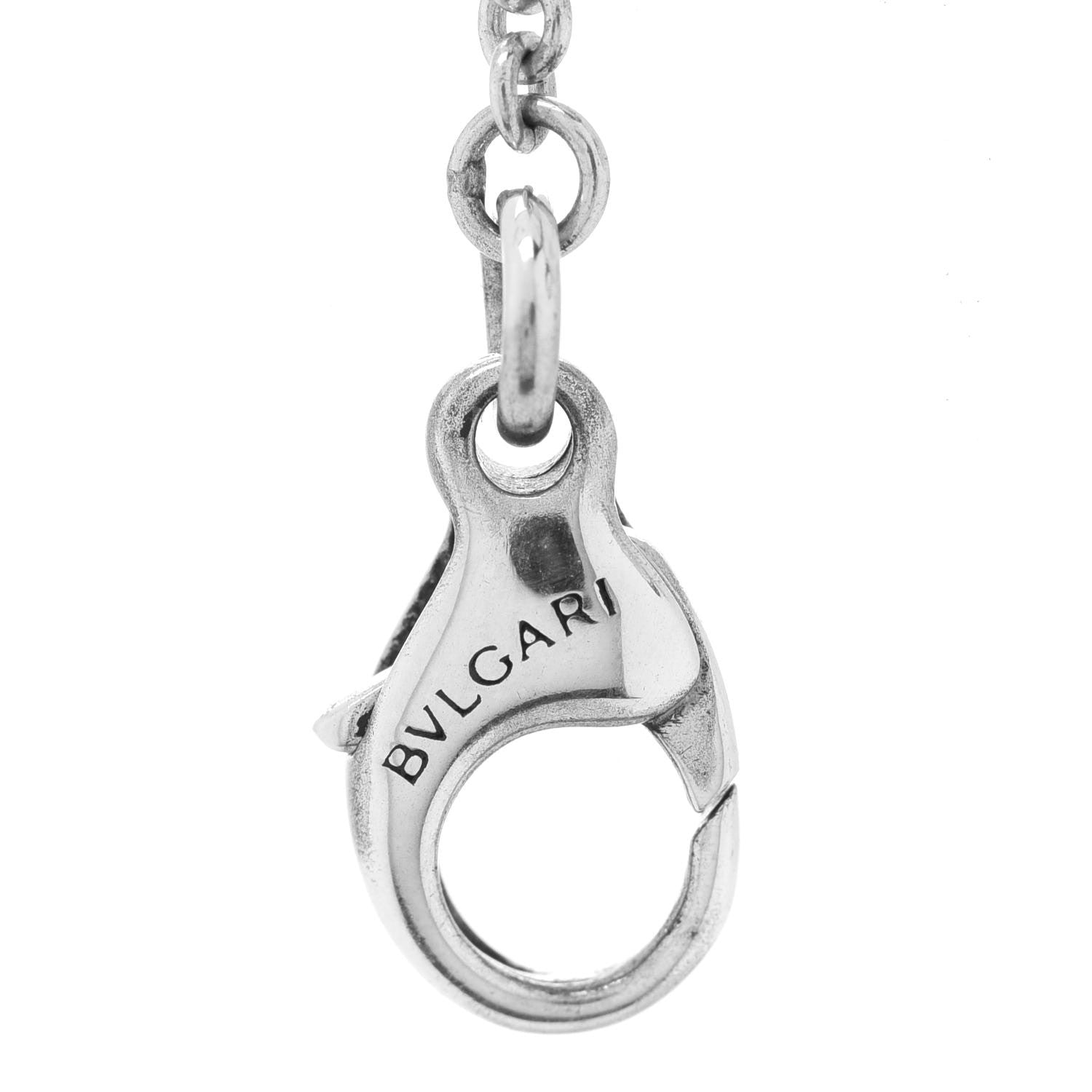 Bulgari Sterling Silver Ceramic Save The Children Pendant Necklace 6 of 8