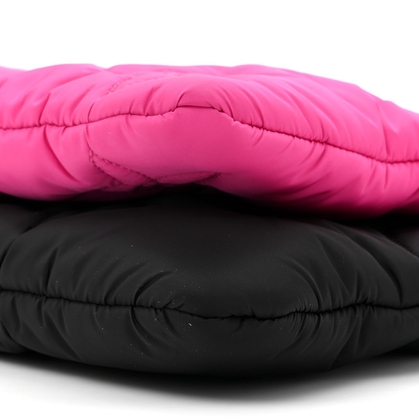 Econyl Monogram Pillow Maxi Multi Pochette Accessories Black Fuchsia