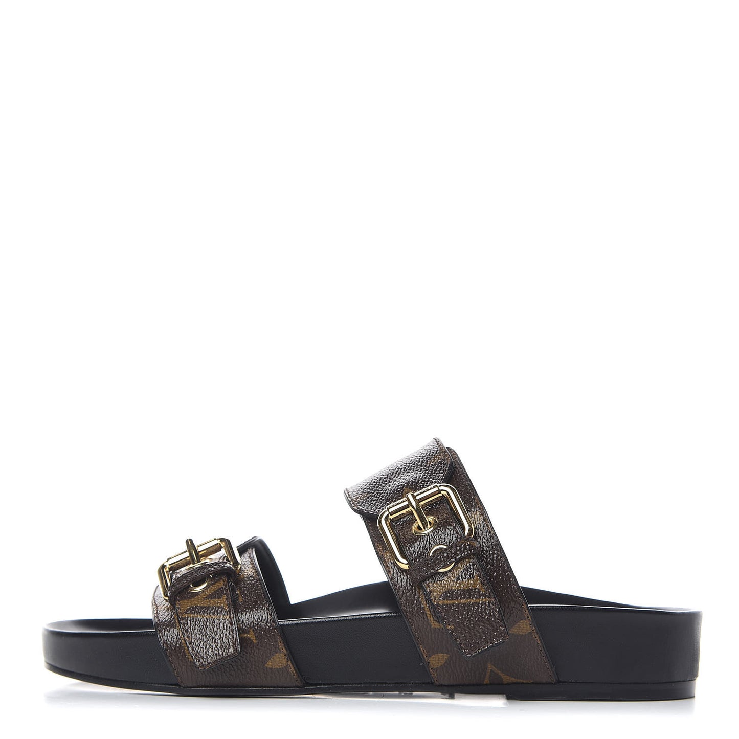 Monogram Bom Dia Mule Sandals 36 Black