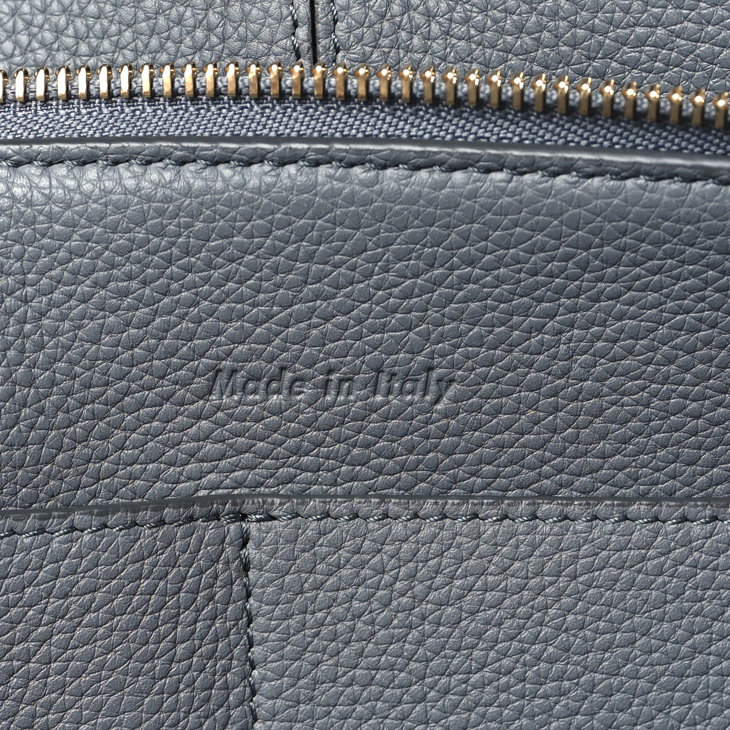 Celine Baby Grained Calfskin Medium Tri-Fold Bag Grey 6 of 9