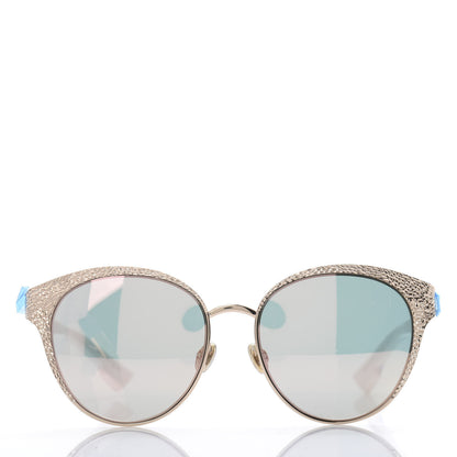 Christian Dior Metal Mirrored Unique Limited Edition Sunglasses Gold 2 of 8