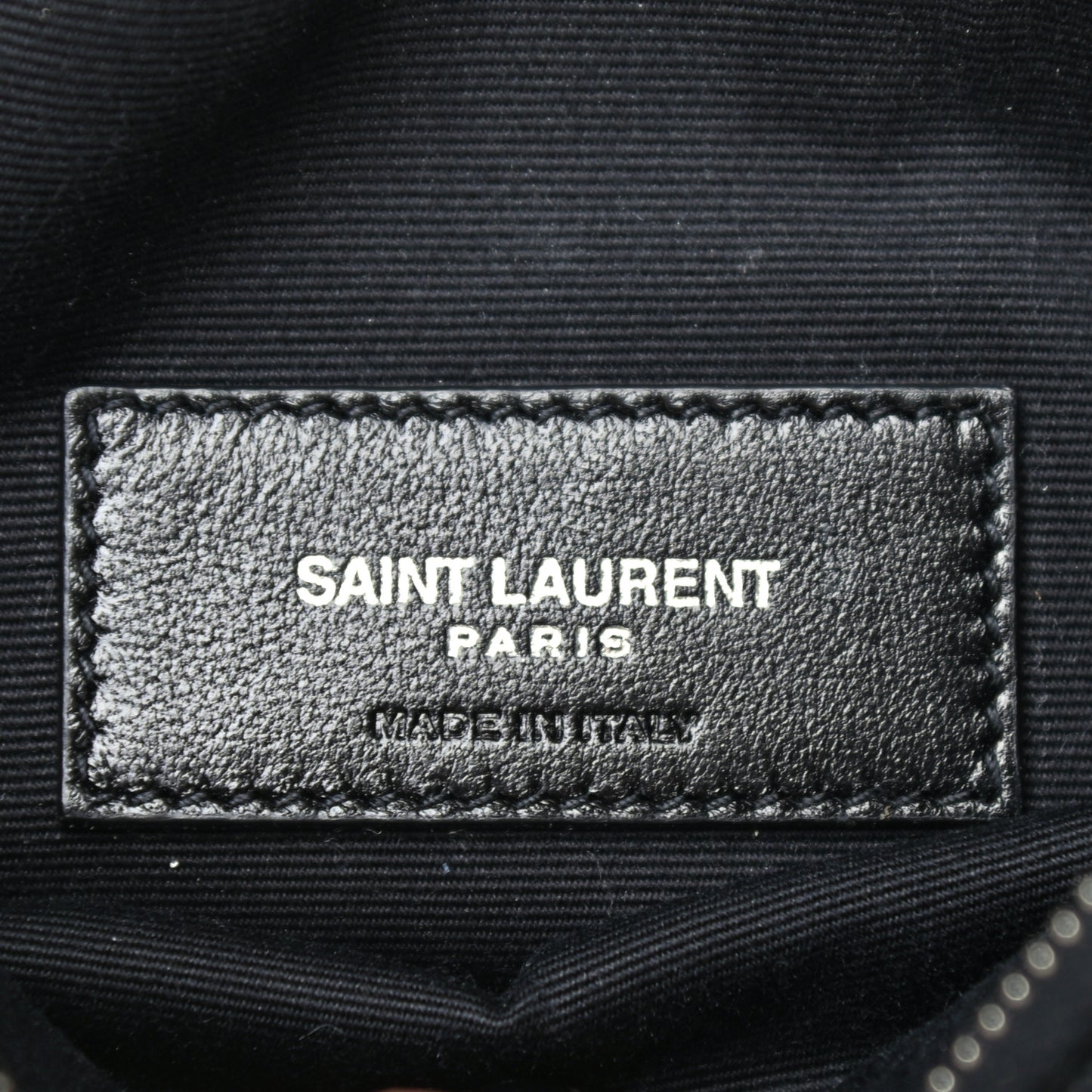 Grain De Poudre Chevron Monogram Bill Pouch Black