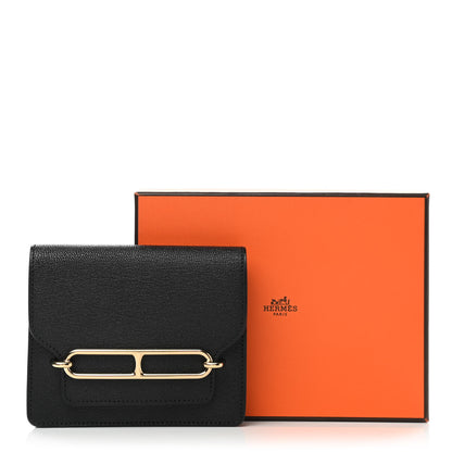 Hermes Chevre Mysore Roulis Slim Wallet Black 8 of 8