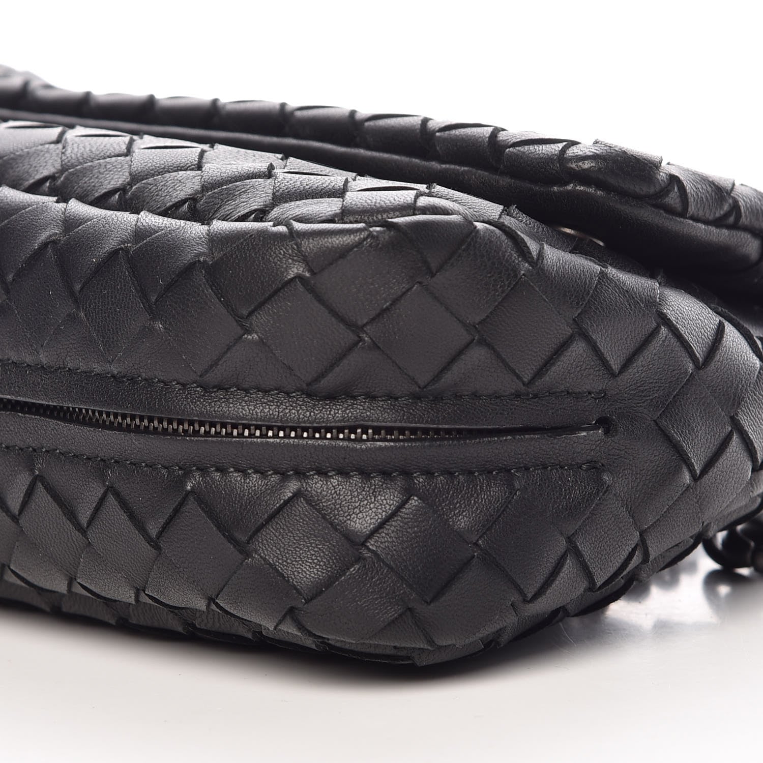 Bottega Veneta Nappa Intrecciato Mini Chain Messenger Black 12 of 12