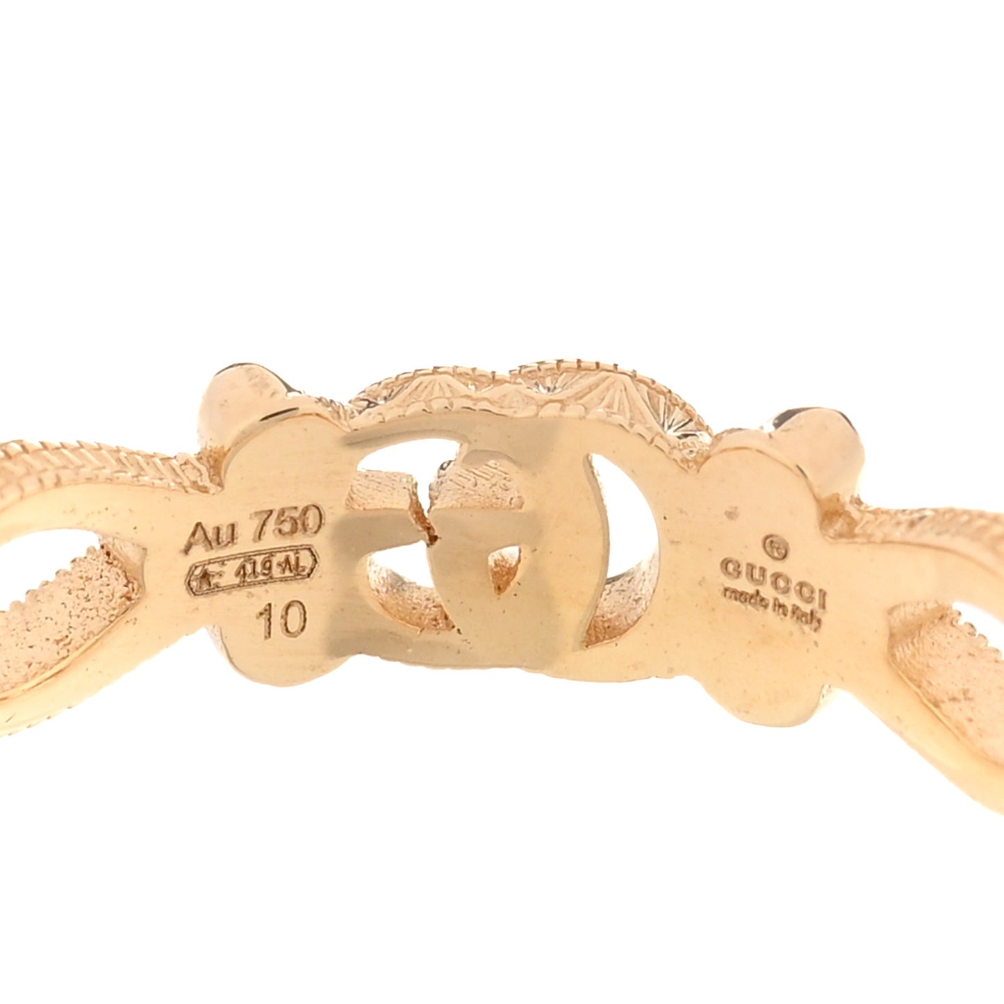 18K Yellow Gold Diamond Flora Ring 50 5.25