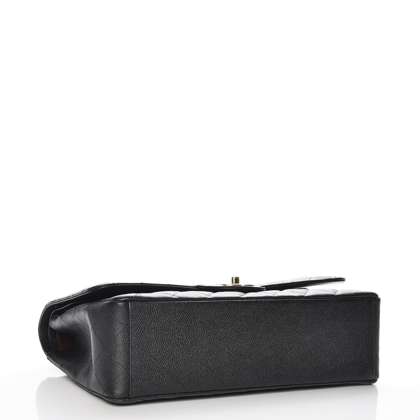 Caviar Quilted Maxi Double Flap Black