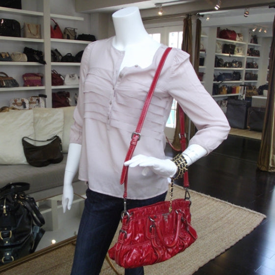 Vernice Dressy Gaufre Red